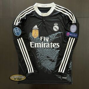 Cristiano Ronaldo Real Madrid Long Sleeve Soccer Jersey 2014/15- XL